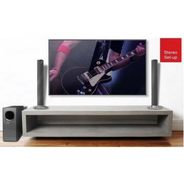 Crystal Audio CASB240 Soundbar 240W 2.1 με Τηλεχειριστήριο Μαύρο